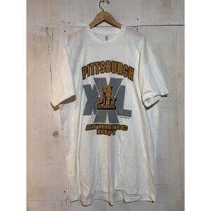 Vtg 90s University Of Pittsburgh T Shirt NCAA Panthers Single Stitch 2XL Tall‎